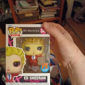 Funko Pop! Rocks Ed Sheeran in Red and Yellow